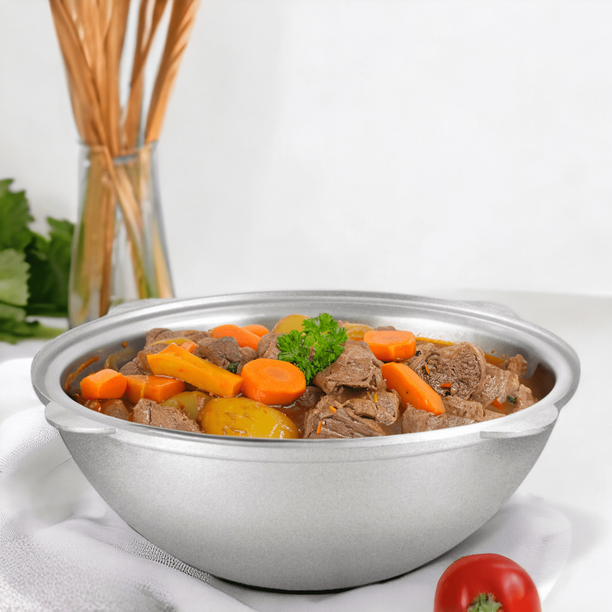 Kukmara Kazan Cast Aluminium Saucepan 6 Litres Kazan Decorative