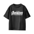 thumbnail image 2 of Marvel Avengers Doomsday Youth Logo White Black T-Shirt (Black, XS-XL), 2 of 4