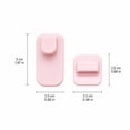 thumbnail image 2 of THOPBPRK Self Adhesive Detachable Remote Control Holder Wall Mount Storage Hook Removable Organizer Hanger For TV Air Conditioner Remotes Keys Small Household Items Home Pack , Green, 2 of 6