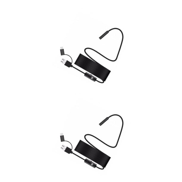 Methold Cámara endoscópica portátil de 8 mm resistente al agua para teléfonos inteligentes PC 10 m 10m 2Conjunto