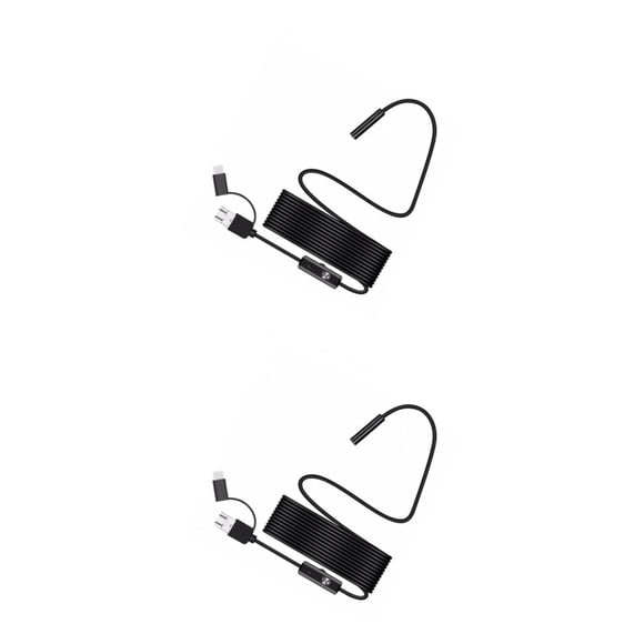 Methold Cámara endoscópica portátil de 8 mm resistente al agua para teléfonos inteligentes PC 10 m 10m 2Conjunto