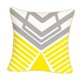 thumbnail image 2 of Funda de almohada Zulema Geometry Yellow 18x18 pulgadas con cremallera, 2 of 7