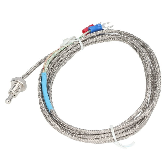 Temperature Sensor, -250-450 Degrees Celsius High Sensitivity PT100 Thermocouple Stability For Chemical Industry For Electric Power