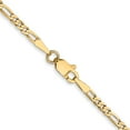 thumbnail image 4 of FJC Finejewelers 14 kt Yellow Gold Flat Figaro Chain 24 Inches x 2.25 mm, 4 of 8