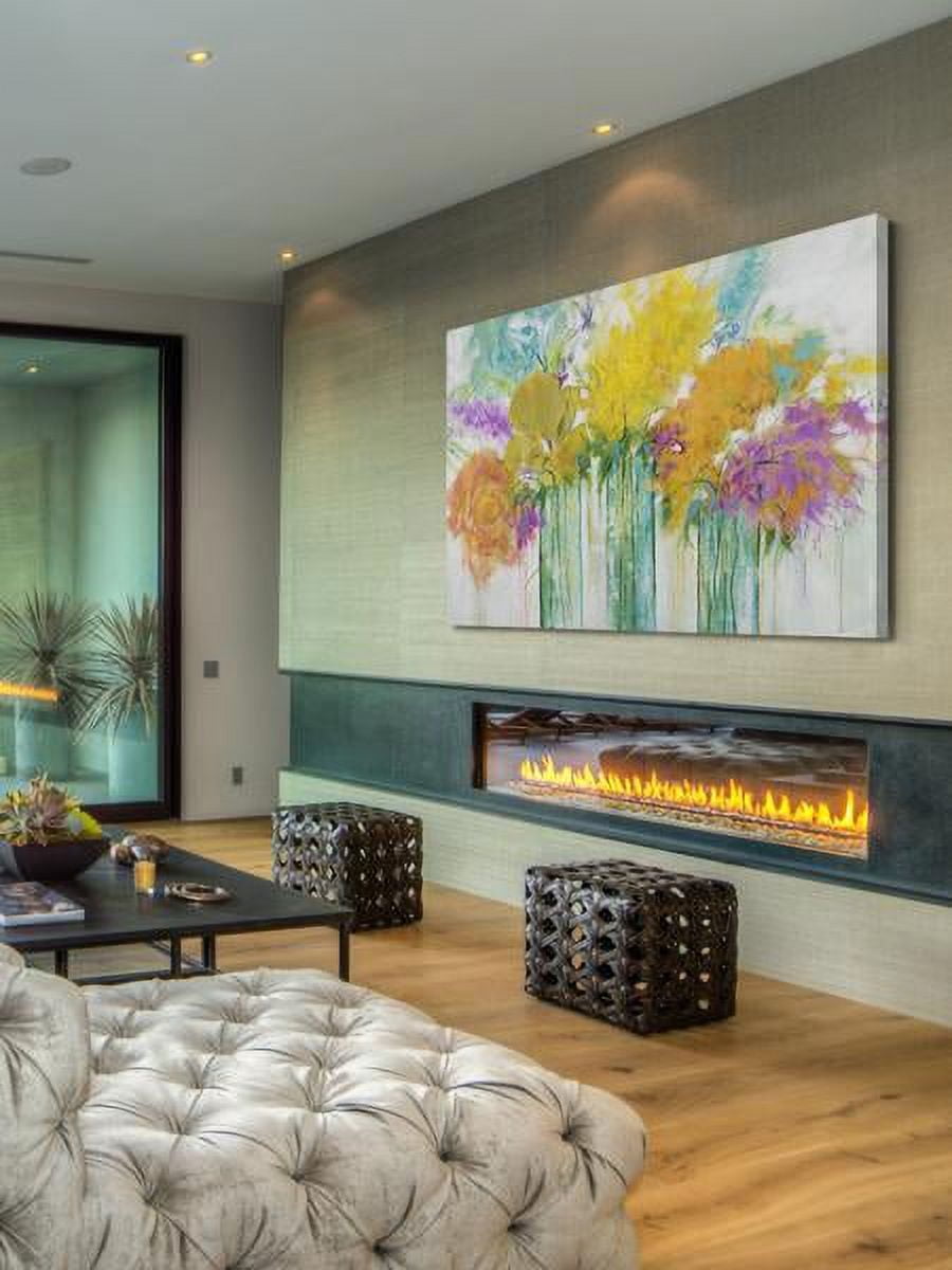 "Warm Summer Blooms I" Painting Print on Wrapped Canvas