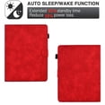 thumbnail image 4 of Universal 7.5-8.5 inch Tablet Case, Multi-Angle Stand Case with Cards Slots Magnetic Buckle Cover for iPad Mini,Kindle,Android,Galaxy Tab & Other 7.5-8.5 inch Tablet,Red, 4 of 5