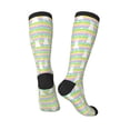 thumbnail image 4 of Balery Rainbow Rabbit Printed Novelty Socks Men's Women's Crew Socks Sports Socks Knee High Socks Cotton Socks Quirky and Cool Socks, 4 of 9
