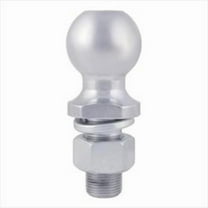 CURT 40037 Chrome Trailer Hitch Ball, 7,500 lbs, 2-Inch Diameter, 1 x 2-1/8-Inch Shank