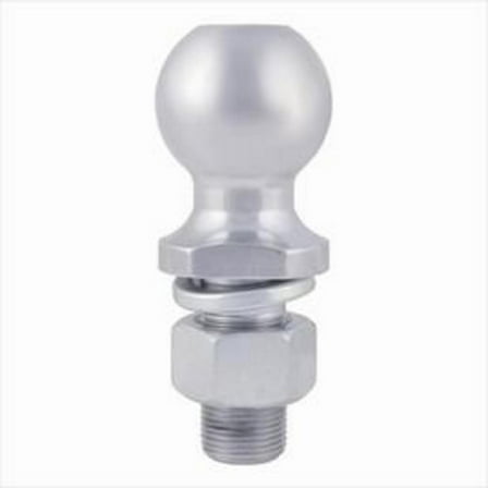 CURT 40037 Chrome Trailer Hitch Ball, 7,500 lbs, 2-Inch Diameter, 1 x 2-1/8-Inch Shank