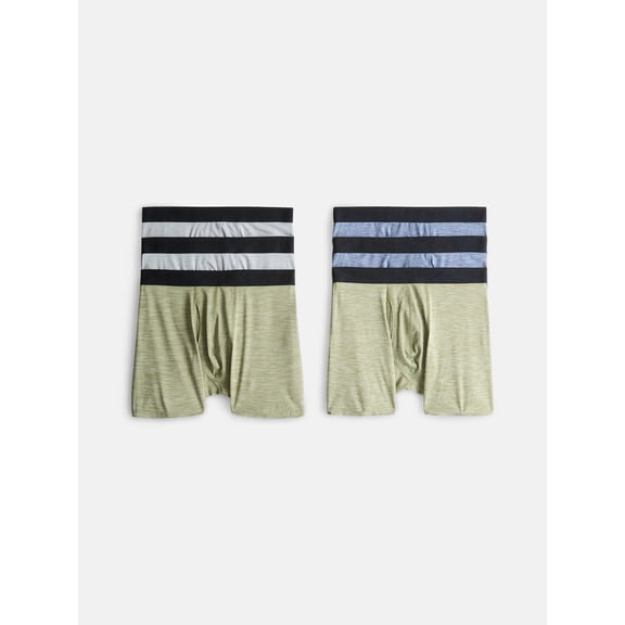Wrangler Men's Air Flex Mesh 6" Boxer Brief, 6 Pack