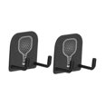 thumbnail image 3 of Lipstore 2x2Pcs Pickleball Paddle Rack Holds Badminton for Garage Workouts Tennis Court, 3 of 8