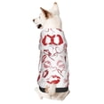 thumbnail image 1 of Balery Red Lips Sudadera con Capucha para Perros Pequeños – Ropa para Mascotas, Disfraz para Perros y Gatos, Ideal para Fiestas y Cosplay-Large, 1 of 7