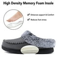 thumbnail image 5 of RockDove Women's Faux Fur Collar Moc Toe Clog Slipper, 5 of 7