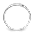thumbnail image 2 of 14K White Gold Ring Band Wedding Swirl, Size 5, 2 of 5