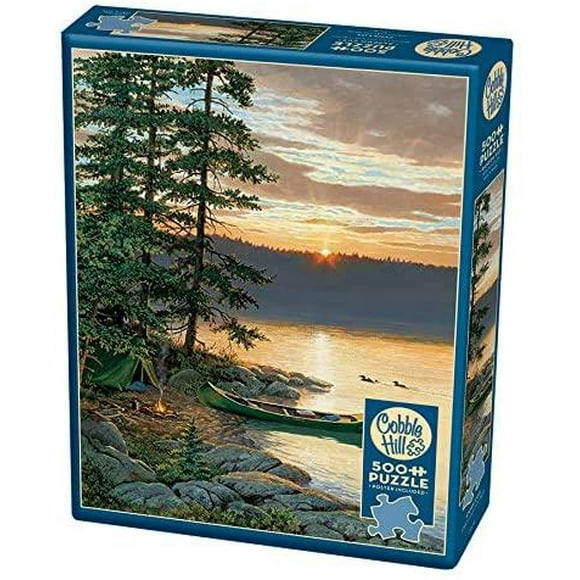 Cobblehill 85018 500 pc Puzzle de Lac de Canoë, Divers