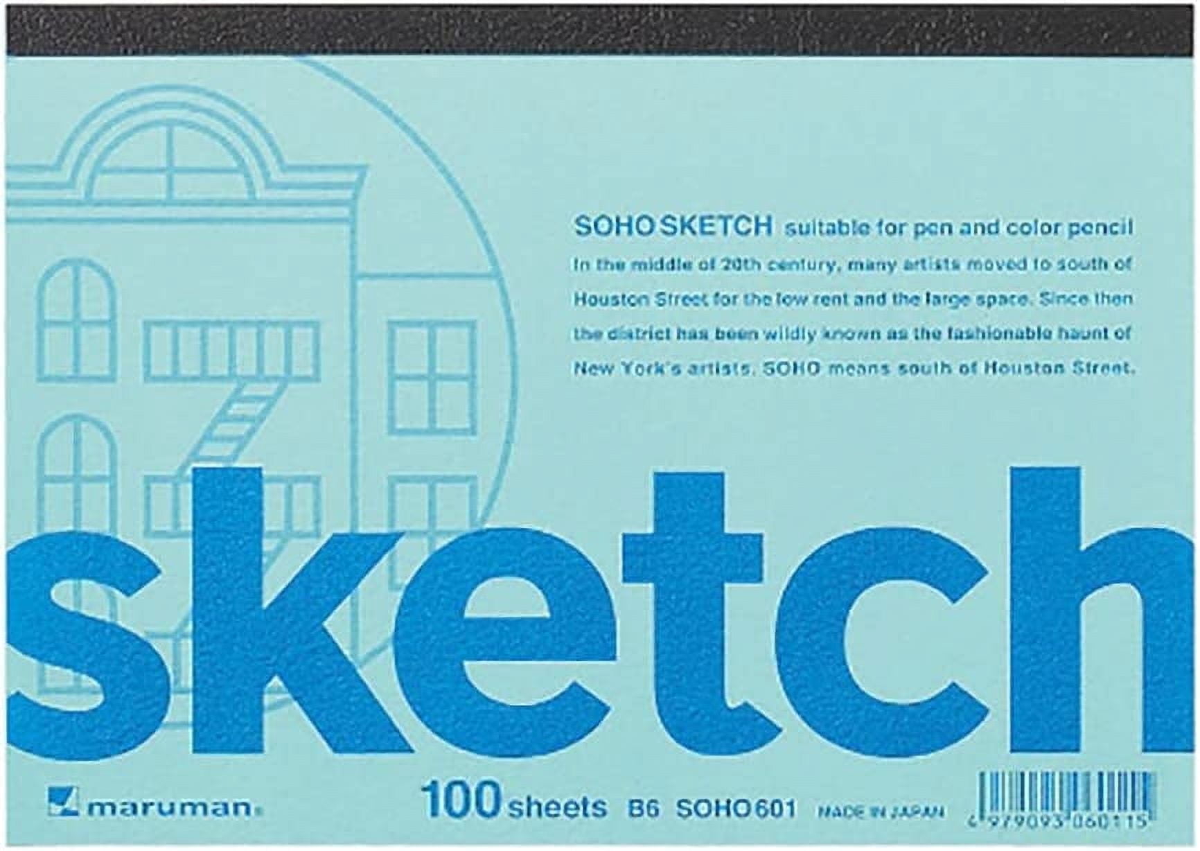 B6 Sketchpad SOHO Art Paper, 4.9 x 3 100 Sheets 5 Pack