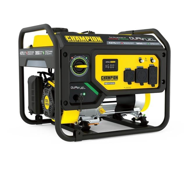 Champion Power Equipment 3500W Dual Fuel Push Button Start Power Generator, Portable