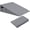 Light Grey, variant on White Bed Wedge Pillow Cover with Side Pocket, Soft Breathable Microfiber Wedge Pillowcase with Zipper, 25" x 25" x 10" - Durable & Machine Washable