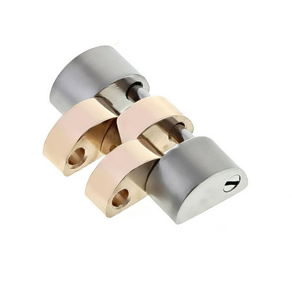 MIDSIZE 18K/SS ROSE REAL GOLD JUBILEE WATCH BAND LINK FOR ROLEX NEW MODEL SOLID