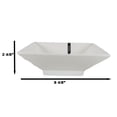 thumbnail image 3 of Ebros Pack Of 2 Kitchen And Dining Modern Design Porcelain Square Bowls 8.5"Dia, 3 of 9