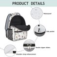 thumbnail image 4 of Princess and Fairy White Pattern Backpack for School, Cute School Bag with Adjustable Shoulder Straps and Padded Back, 15.3"x11"x6.7", 4 of 5