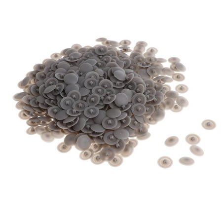 

500Pack Round Screw Hole Cover Furniture Decorative Screw - Gray as described