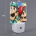 thumbnail image 2 of Saiise Mario Print LED Night Light for Bathroom,Hallway,Bedroom,Kids Room,Stairway-EU, 2 of 7