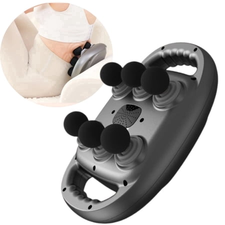6-Head Fascia Gun Deep Massager, Massage Gun, 9 Intensity Levels, Muscle Massager, Electric Handheld Massage Tools for Neck, Back, Shoulder, Waist, Leg, Feet, Daily Relaxation