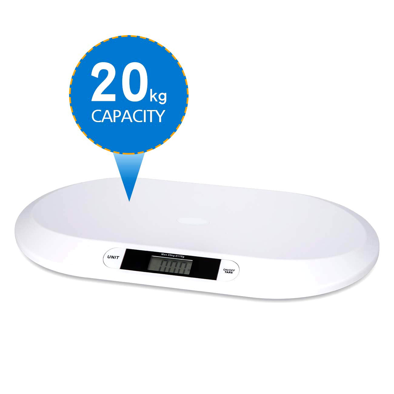 TANITA Baby Scale Digital 44 lbs. X 1 oz. White Batteries SCALE, DIGITAL  BABY/INF 44LB CAPACITY Used Plus Carrying Case