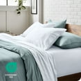 thumbnail image 6 of Bare Home Washed Sheet Set - Premium 1800 Collection - Deep Pocket - 4 Piece - Full, White, 6 of 7
