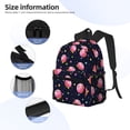 thumbnail image 3 of Yield Cartoon Donut Planets Print Backpack for Women Men, Lightweight Casual Travel Daypack, Classic Basic College Backpack, Middle School Bag, 3 of 5