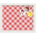 thumbnail image 2 of PinPix 15x12 Custom Cork Bulletin Board Argyle Red Poster Board Has a Fabric Style Canvas Finish, Framed in Argyle Red, by ArtToFrames (PinPix-646), 2 of 6
