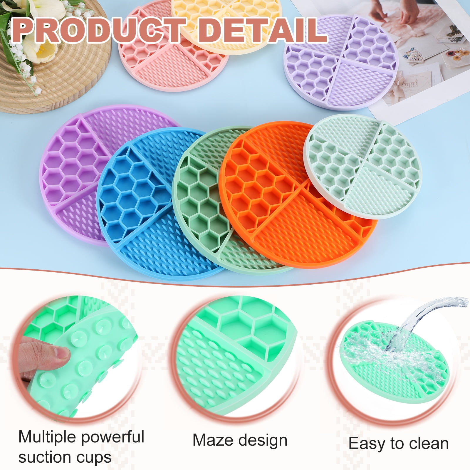 Uxcell Slow Feeder Dog Bowls, Puzzle Slow Eater Dog Food Bowl, (Dark Green & Diameter: 8.27"), Intended for Fast Eater Small / Medium Dogs / Helps Prevent Abdominal Gas Anti-Choking