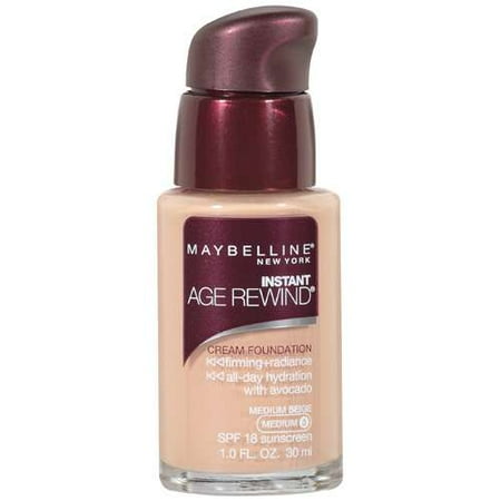 Maybelline Instant Age Rewind Medium Beige Medium 3 Cream Foundation 1 Oz