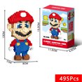 thumbnail image 3 of Super Mario Bro Building Blocks Lega Mario Luigi Figure Yoshi Building Blocks Japanese Cartoon Character Toys For Children Gifts, 3 of 5