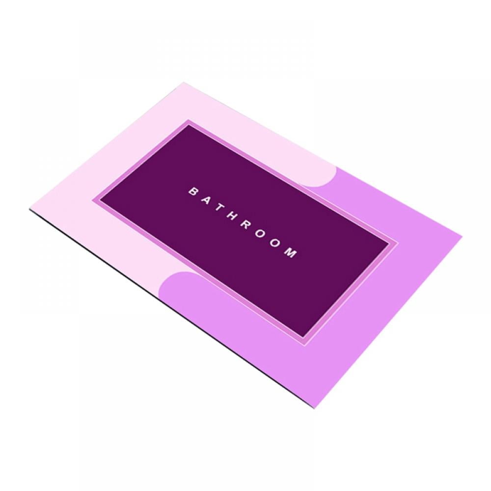 Apocaly Thin Bathroom Rugs Fit Under Door, Absorbent Diatomite Bath Mat, Non Slip Stone Bath Mat