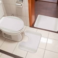 thumbnail image 5 of Vintage Boho Bathroom Rugs Set Farmhouse Green Non Slip Absorbent Soft Bath Mats 3 Piece Set with Bathroom Rug, U-Shaped Floor Mat, Toilet Seat Cover Small Size, 5 of 9