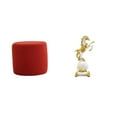 thumbnail image 1 of Escabel,Reposapiés pequeño,taburete otomano,sofá,taburete de té,Reposapiés Cubo Taburete Taburete para Dormitorio Baño,Figura de escritorio,Estante de estatua de caballo para, 1 of 8