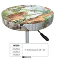 thumbnail image 4 of Susaid Watercolor African Animals Wildlife Print Elastic Bar Stool Cover Personalized Washable Stool Cover for Barbershop Home Bar Kitchen-14 inch, 4 of 7