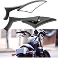 thumbnail image 4 of Chrome Motorcycle Spear Blade Rear View Mirrors for Davidson Cruiser Choppers Bobber Bike, 4 of 7