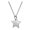 Silver, variant on 304 Stainless Steel Gold Pendant Chain Star 16.3'' Bead Necklace 1mm Lobster Clasp P377