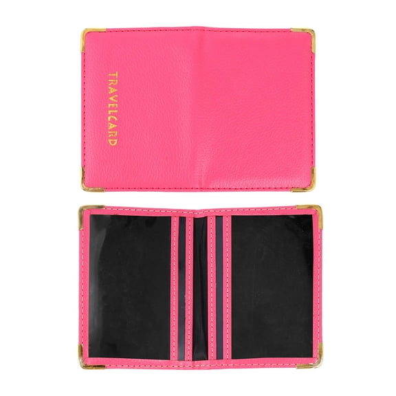 MLINS Protector Cases ID Case Card Holder .5X7.5X0.5CM Rosy