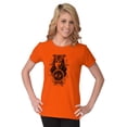 thumbnail image 2 of Butterfly Moth Spiritual Crystal Ball Womens Slim Fit Graphic Tee Brisco Brands S, 2 of 4