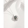 thumbnail image 4 of TANGPOET Tahitian Black Pearl Butterfly Heart Valentines Necklace For Women,925 Silver Saltwater Pearl Jewelry,Anniversary Birthday Gifts for Her Wife Mom Daughter Friend Grandma, 4 of 5