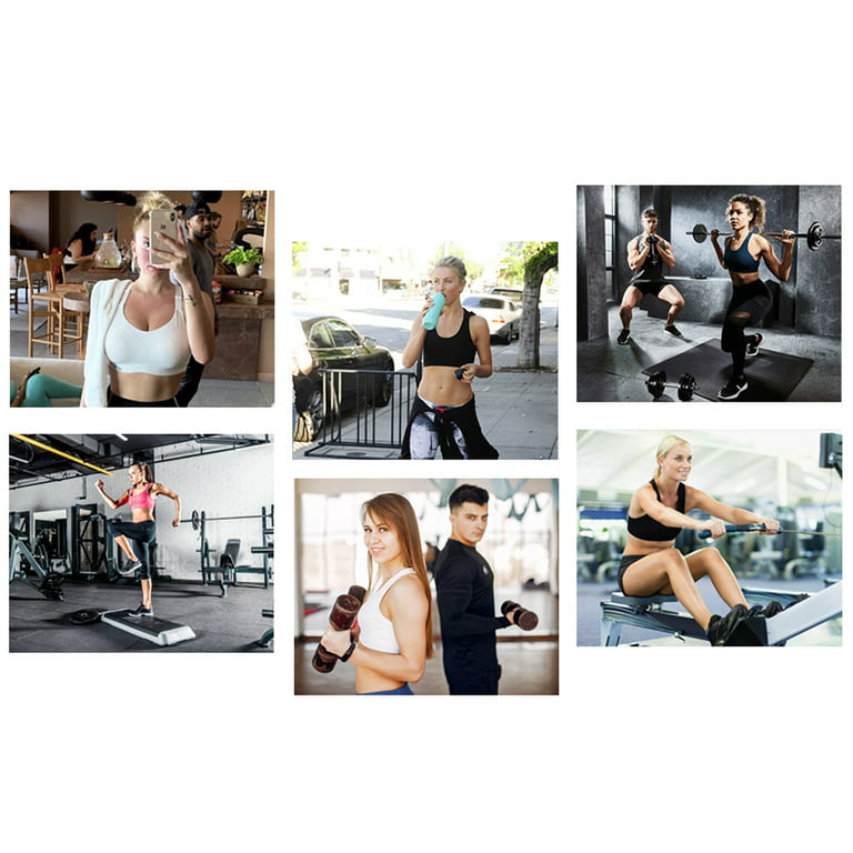 Elbourn Women Sports Bra Wirefree Yoga Bras Tank Top High Intensity Push Up  High Impact Workout Gym Activewear BraPack of 3 