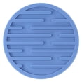 thumbnail image 2 of Round Silicone Drink Coaster, 10cm Heat Resistant Table Mat, Non Slip Cup Pad – Multiple Colors, Light Blue, 2 of 5