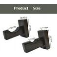 thumbnail image 3 of 2 Pieces Wall Mounted Baseball Bat Rack, Baseball Bat Holder, Baseball Bat Holder, Baseball Bat Holder Containers, for Baseball, Softball, Hockey Stic, 3 of 4