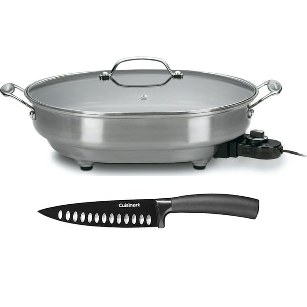 Cuisinart CSK150 1500W Nonstick Electric Skillet Brushed Stainless