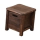 thumbnail image 4 of Taburete de almacenamiento de madera Taburete pequeño para el hogar Decoración Artesanía con forma redondeada 30cmx30cmx30cm, 4 of 9