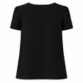 thumbnail image 2 of Blusa George para Mujer, Manga Corta Negro Talla M, 2 of 4